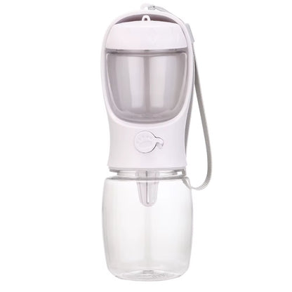 Pets Dog Water Bottle Portable Food Grade Material Dog Cat Travel Pet Water Cup Bottle with Food Dispenser Puppy Water Bottle